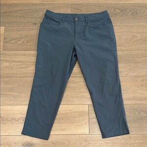 LULULEMON Iron Blue ABC Slim-Fit 5 Pocket Pants Bottoms Size 36 *FLAWED*